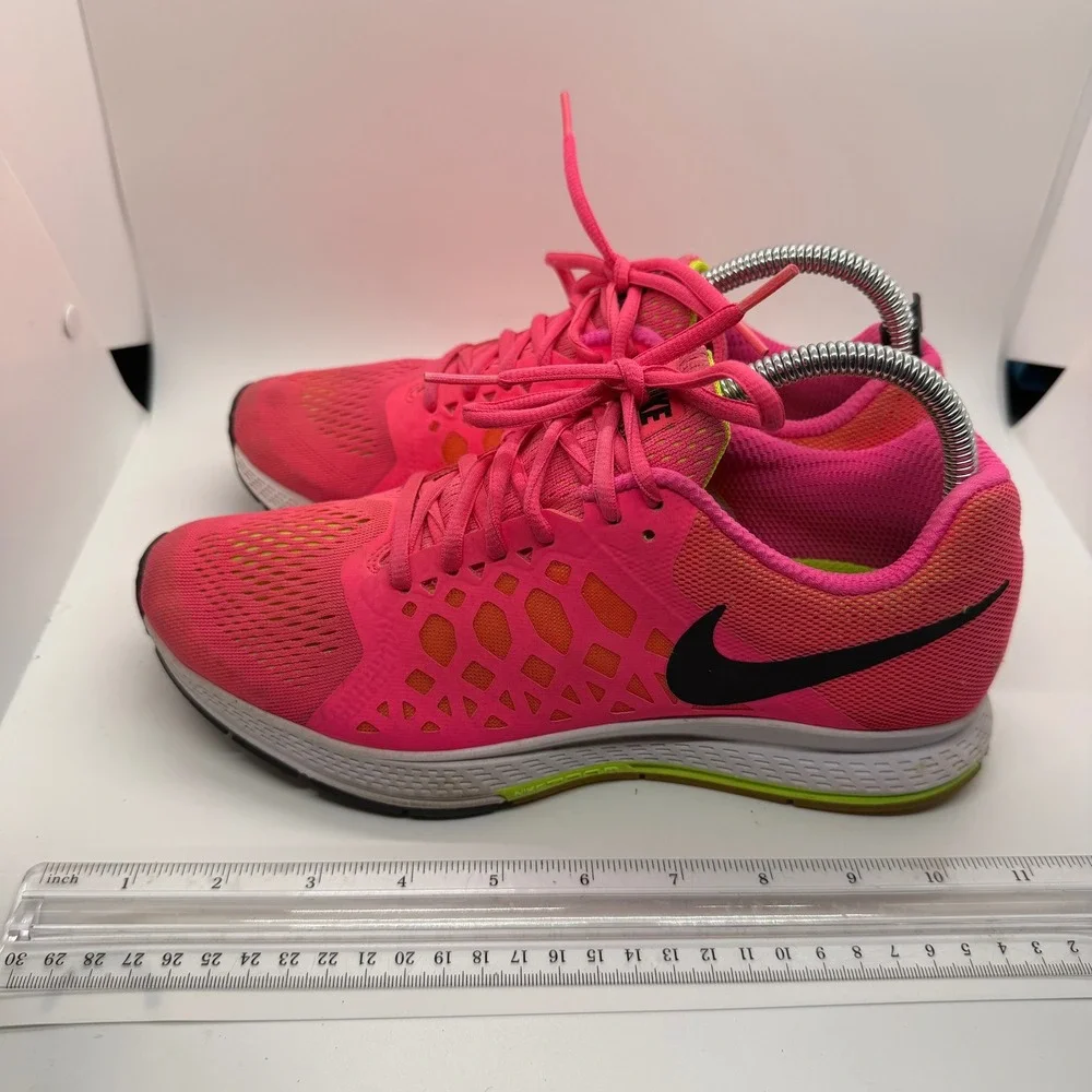 Nike‎ Zoom Pink Orange Mesh Running Athletic Shoes Women's Size 8.5 Jog Sneaker - Picture 5 of 11